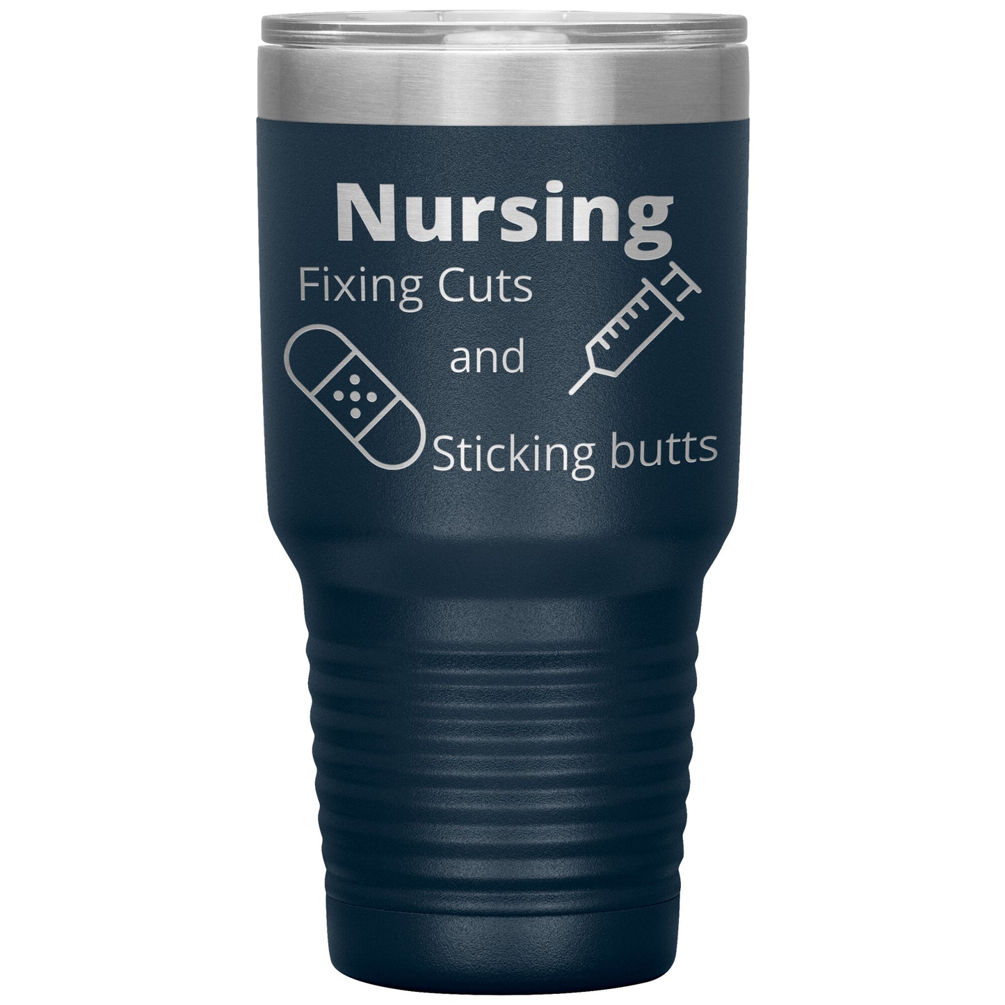 Funny Nursing B 30 oz Travel Tumbler