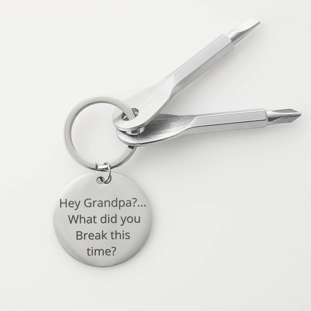 Funny Tool Keyring for the Grandpa and handyman in the family