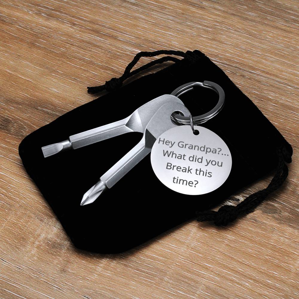 Funny Tool Keyring for the Grandpa and handyman in the family