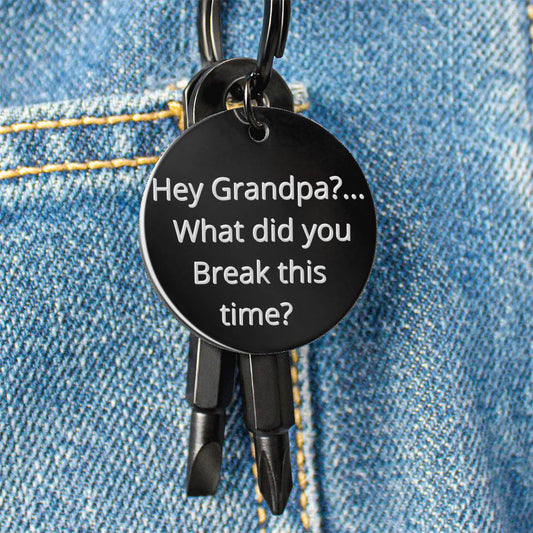 Funny Tool Keyring for the Grandpa and handyman in the family