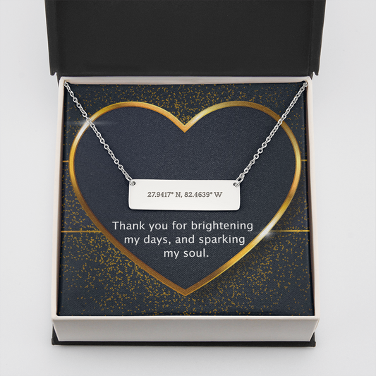 Sparked Hearts Coordinates Necklace