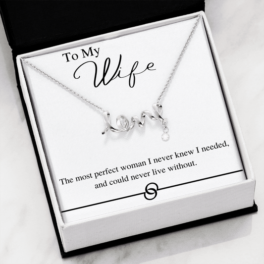 Script Love Necklace