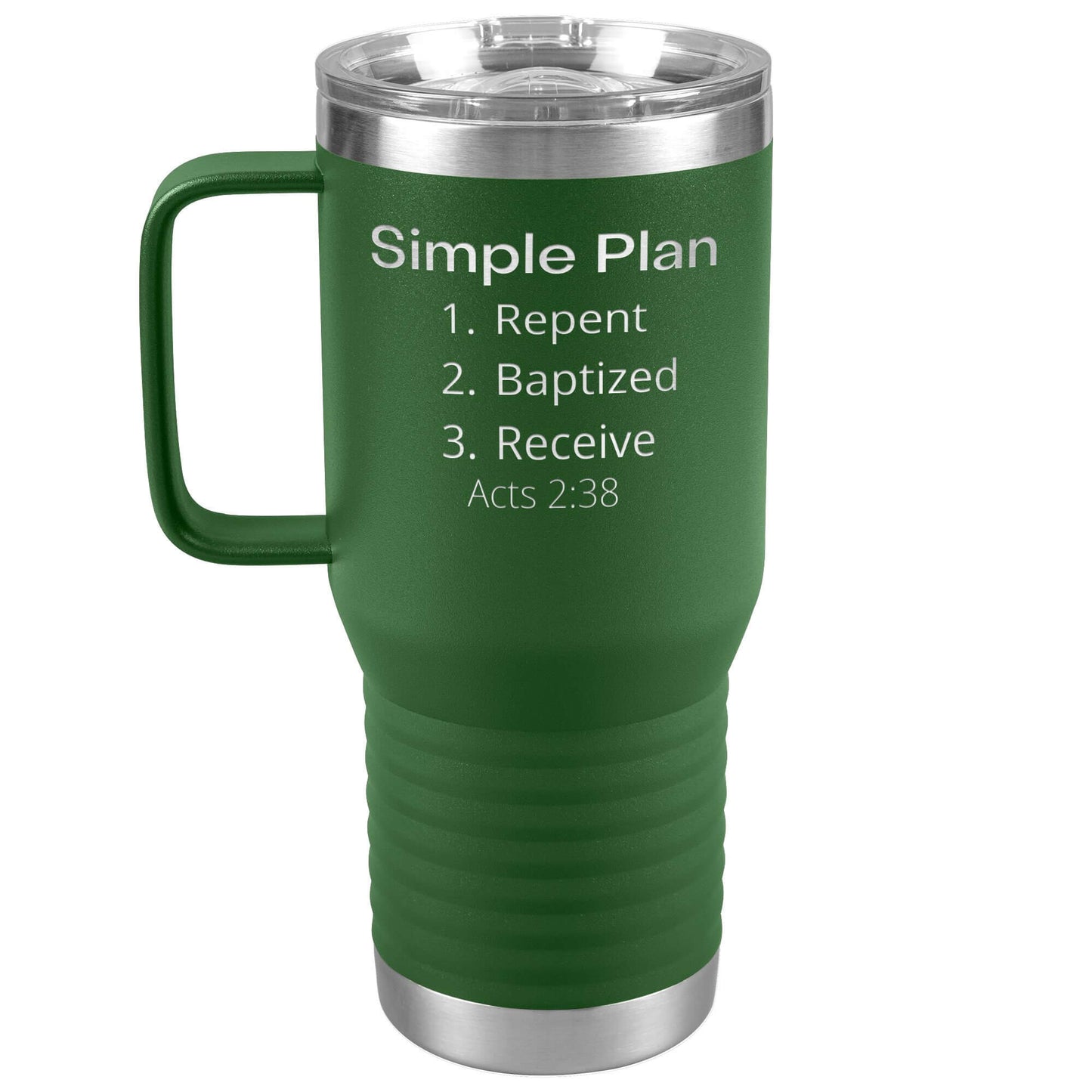 Acts 2:38 Plan 20 oz travel tumbler