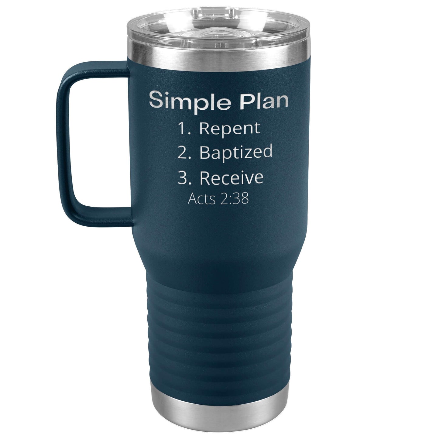 Acts 2:38 Plan 20 oz travel tumbler