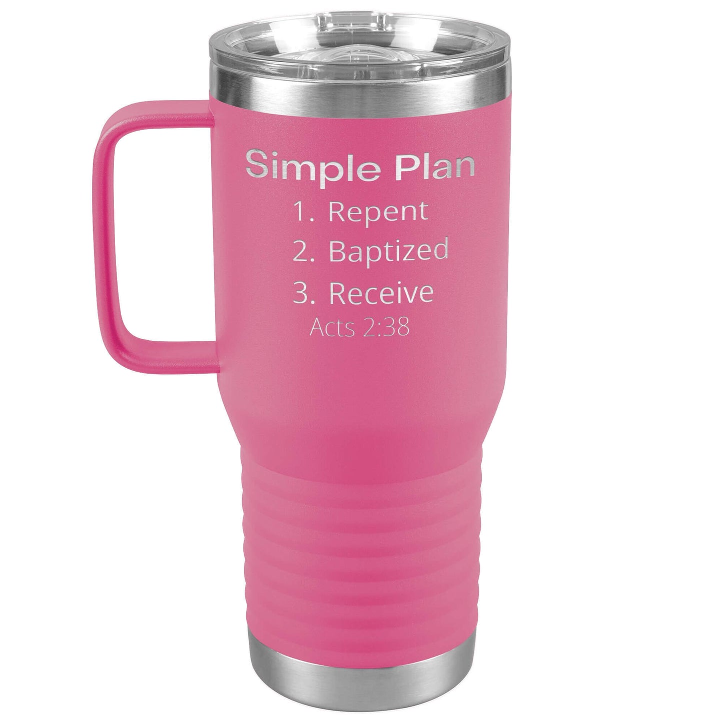 Acts 2:38 Plan 20 oz travel tumbler