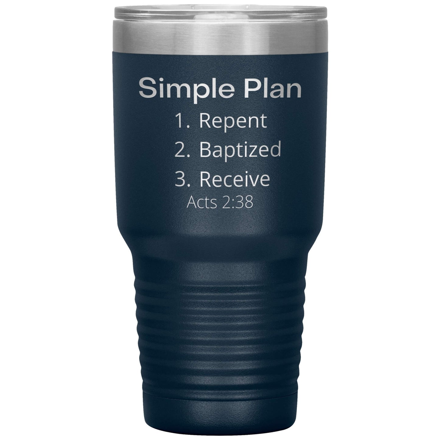 Acts 2:38 Plan 30 oz travel tumbler