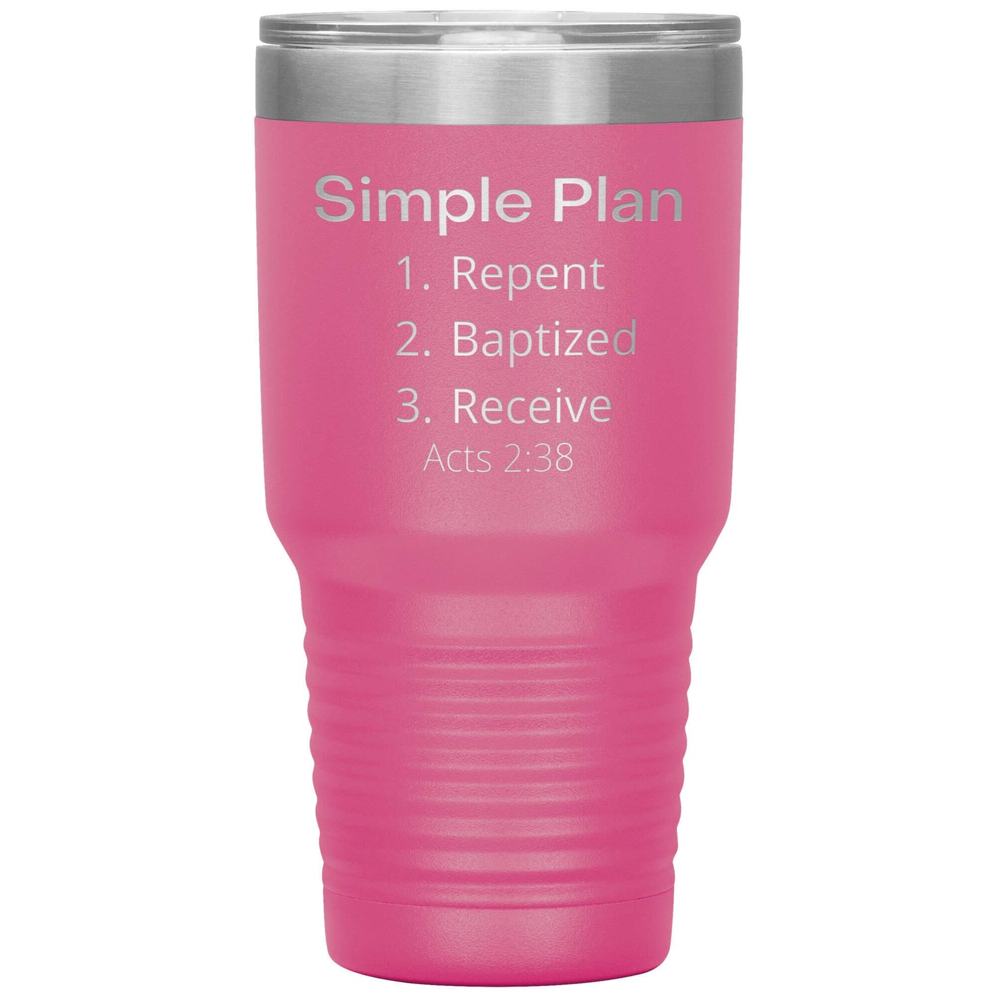 Acts 2:38 Plan 30 oz travel tumbler