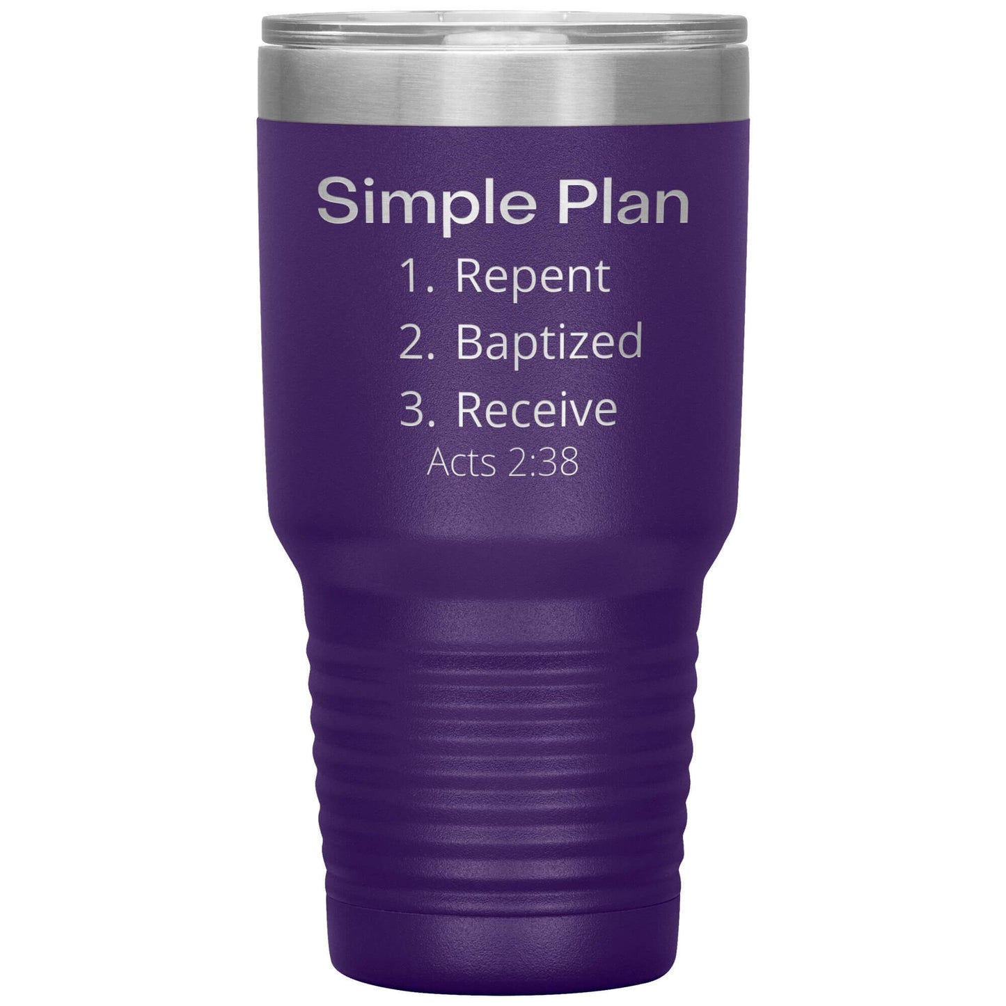 Acts 2:38 Plan 30 oz travel tumbler