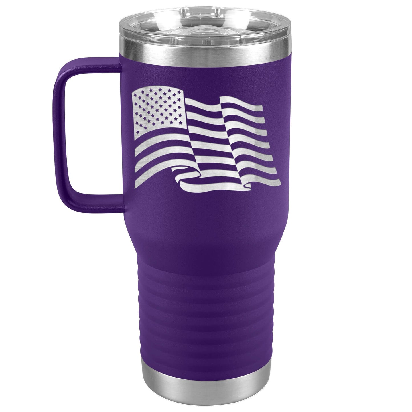 American Flag 20 oz Traveler Tumbler