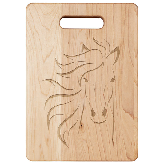 Farmhouse Horse Maple Cutting Board