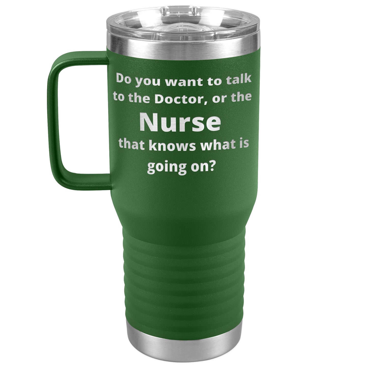Funny Nursing 20 oz Travel Tumbler