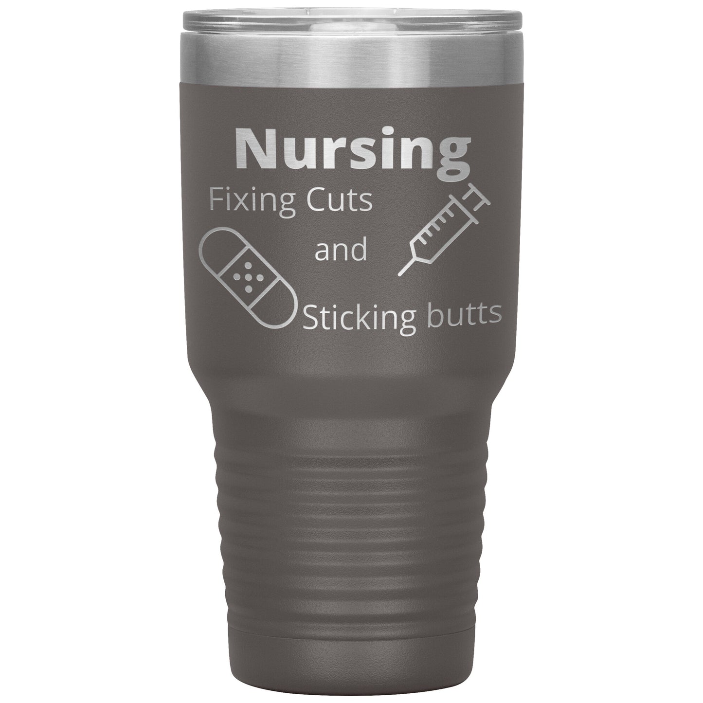 Funny Nursing B 30 oz Travel Tumbler