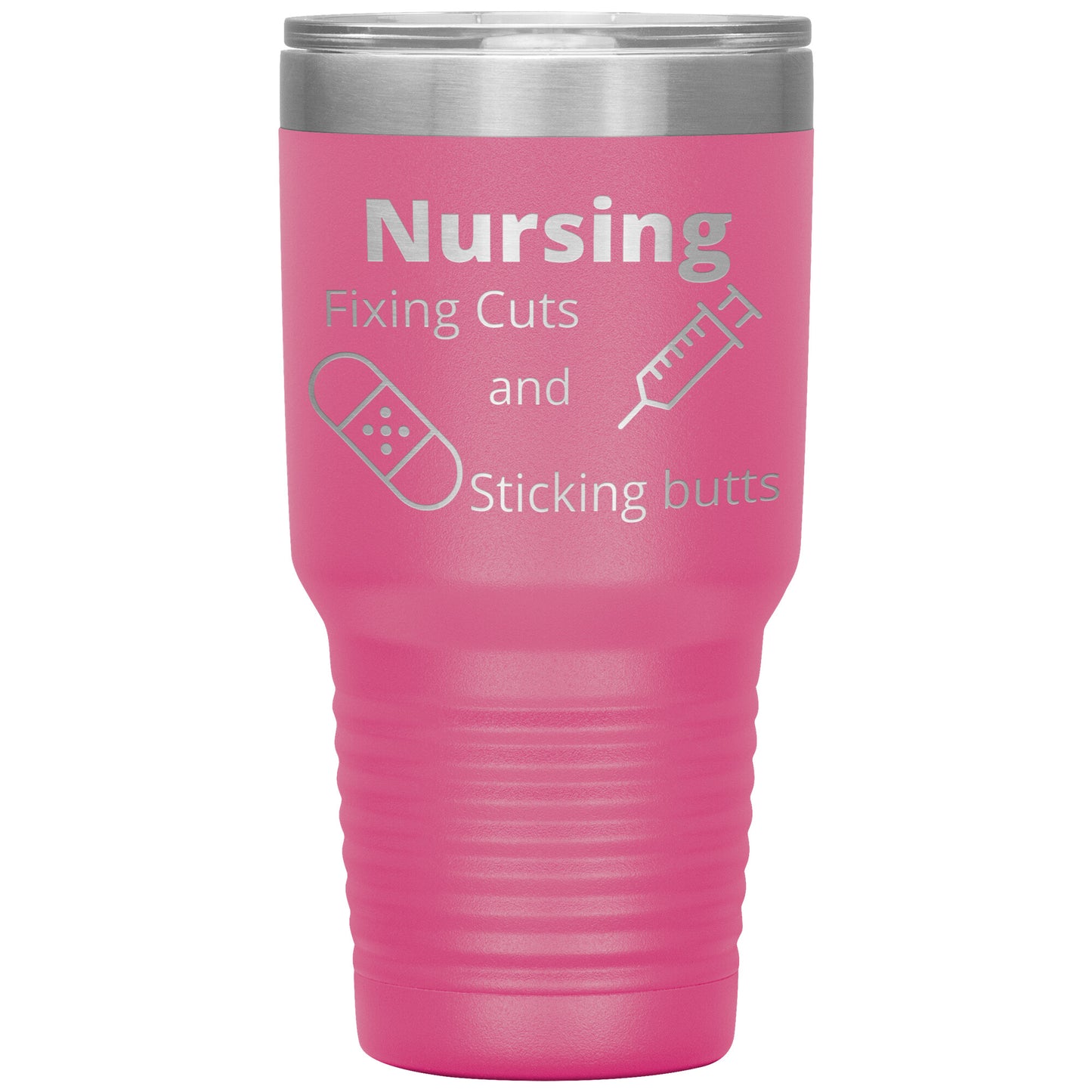 Funny Nursing B 30 oz Travel Tumbler