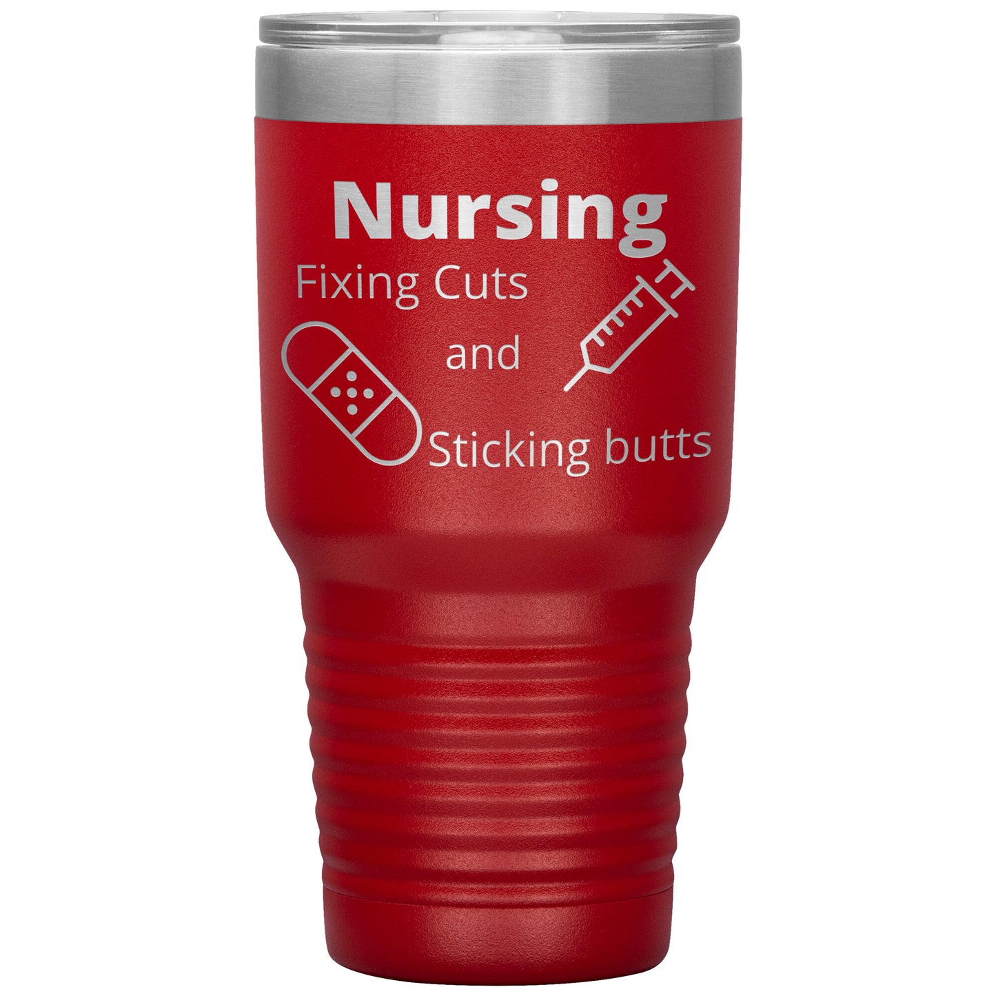 Funny Nursing B 30 oz Travel Tumbler
