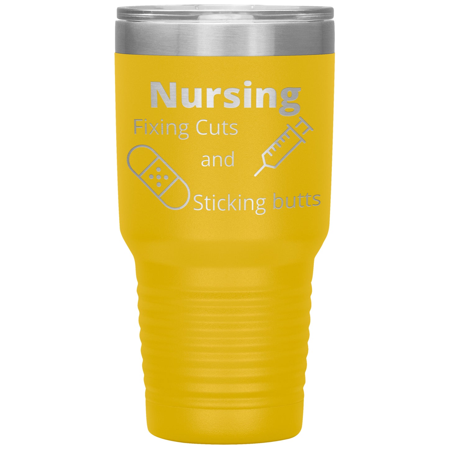 Funny Nursing B 30 oz Travel Tumbler