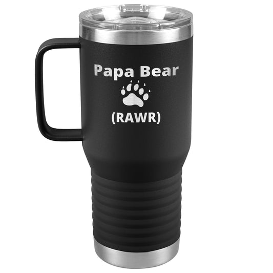 Funny Papa Bear 20 oz Tumbler