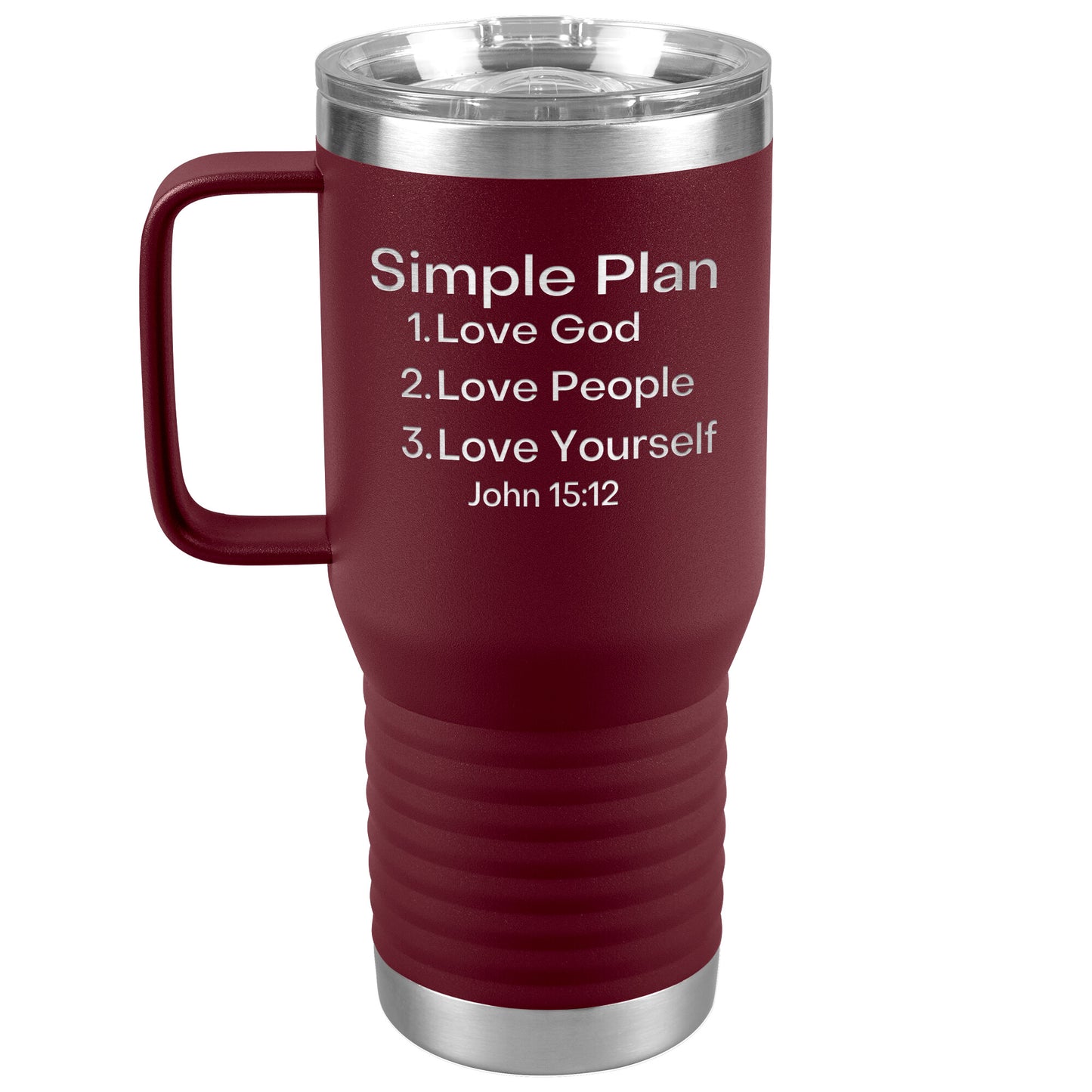 Love People 20 oz travel tumbler