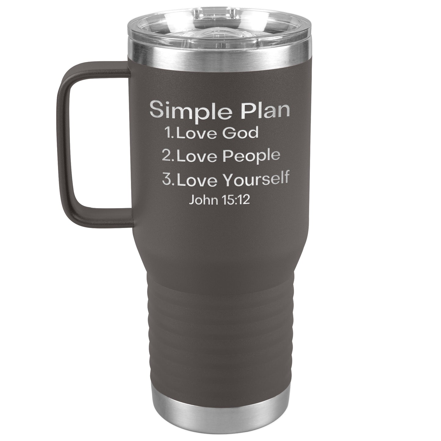 Love People 20 oz travel tumbler