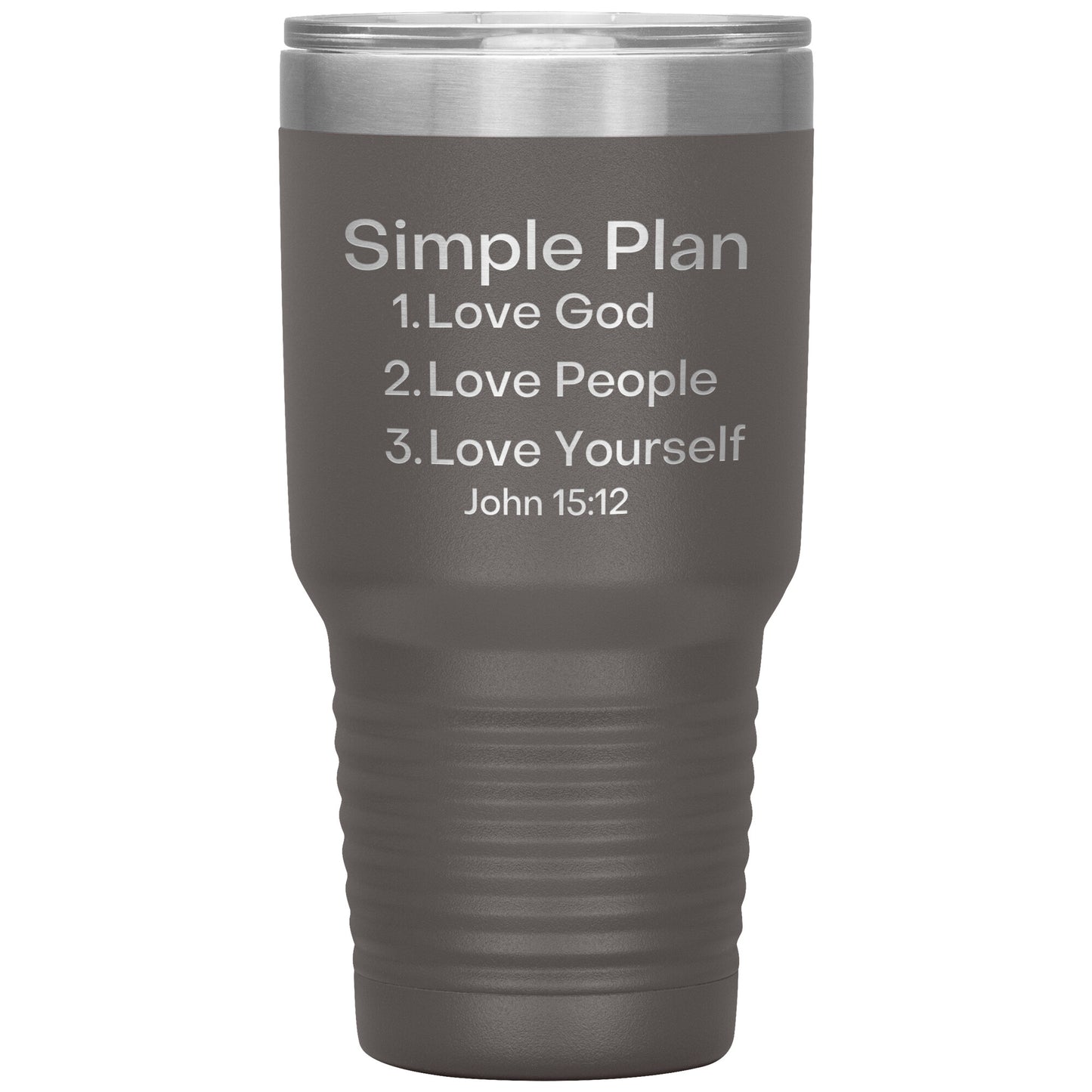 Love People 30 oz travel tumbler