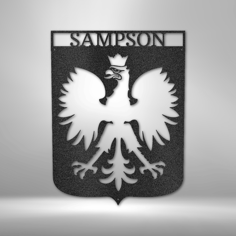 Polish Eagle Monogram - Steel Sign