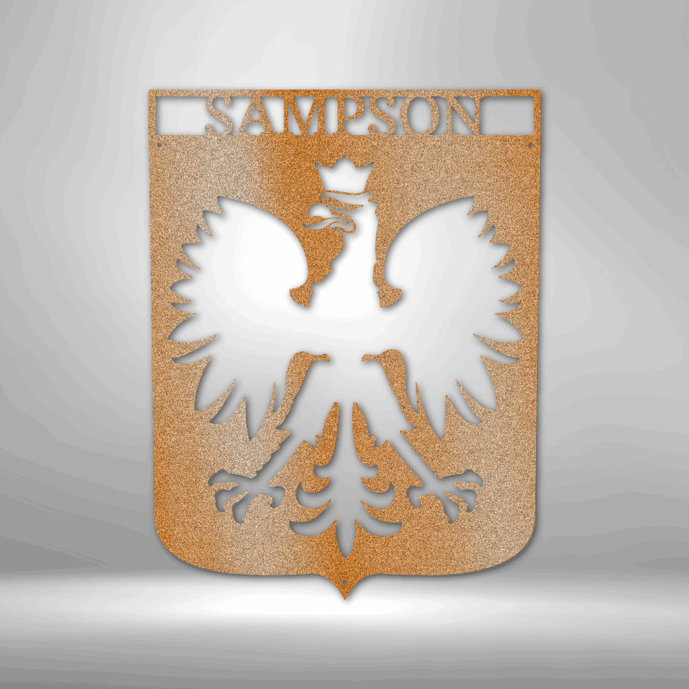 Polish Eagle Monogram - Steel Sign