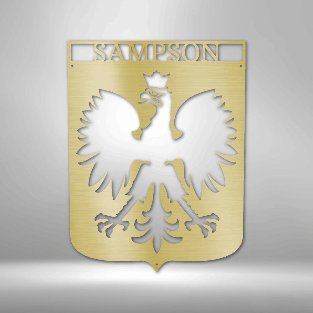 Polish Eagle Monogram - Steel Sign