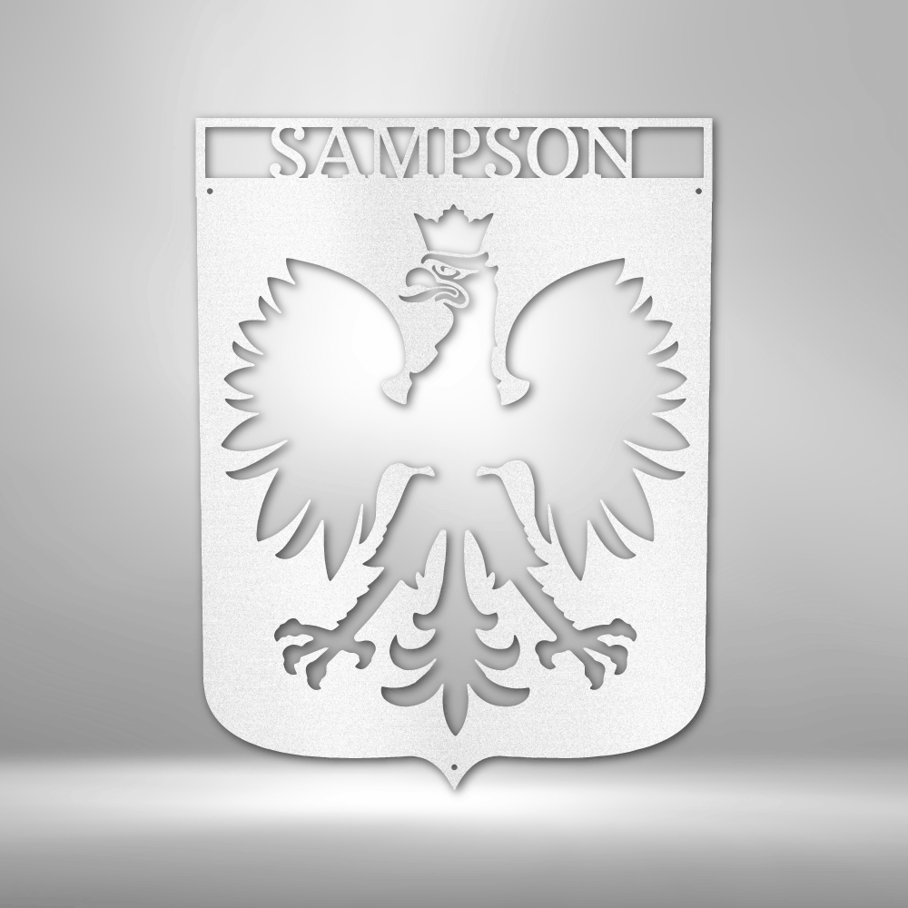 Polish Eagle Monogram - Steel Sign