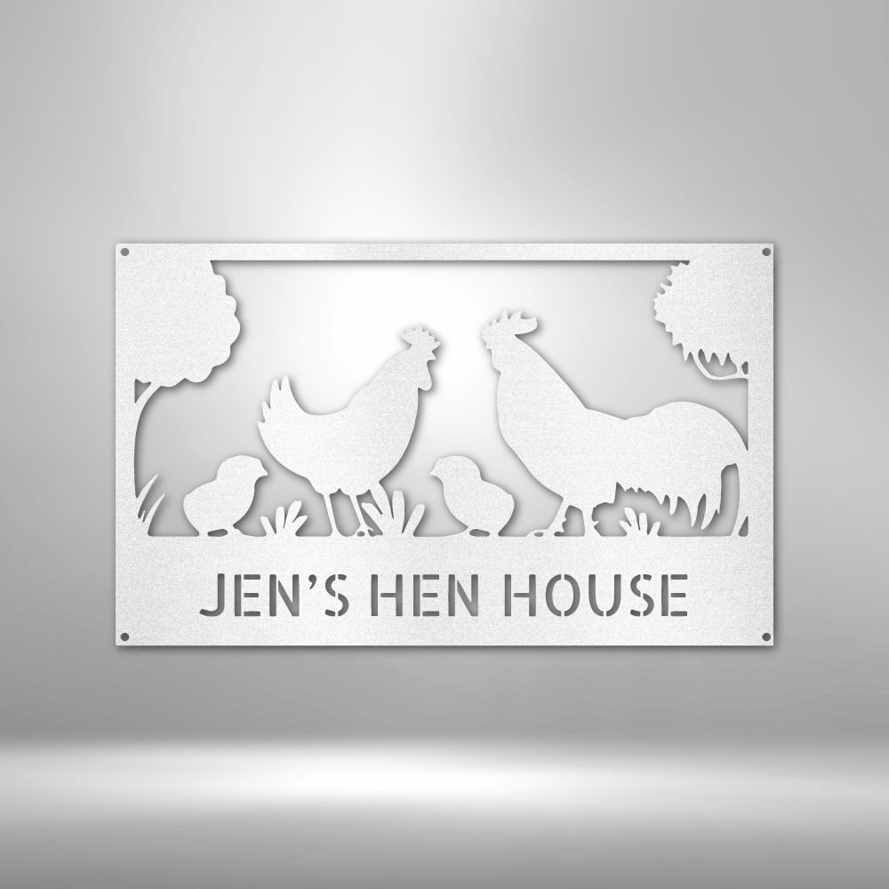 Hen House Monogram - Steel Sign