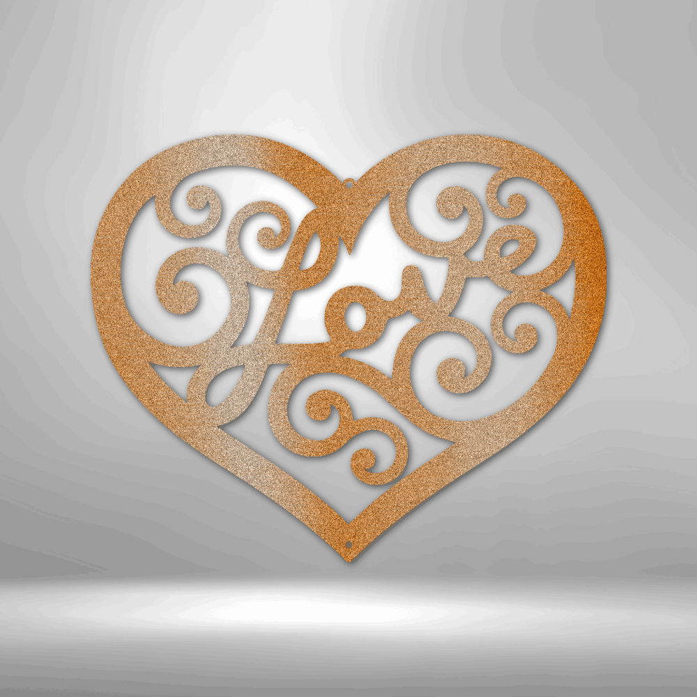 Love Swirl - Steel Sign