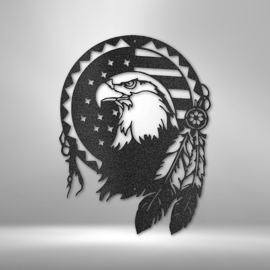 Native Eagle - Steel Sign