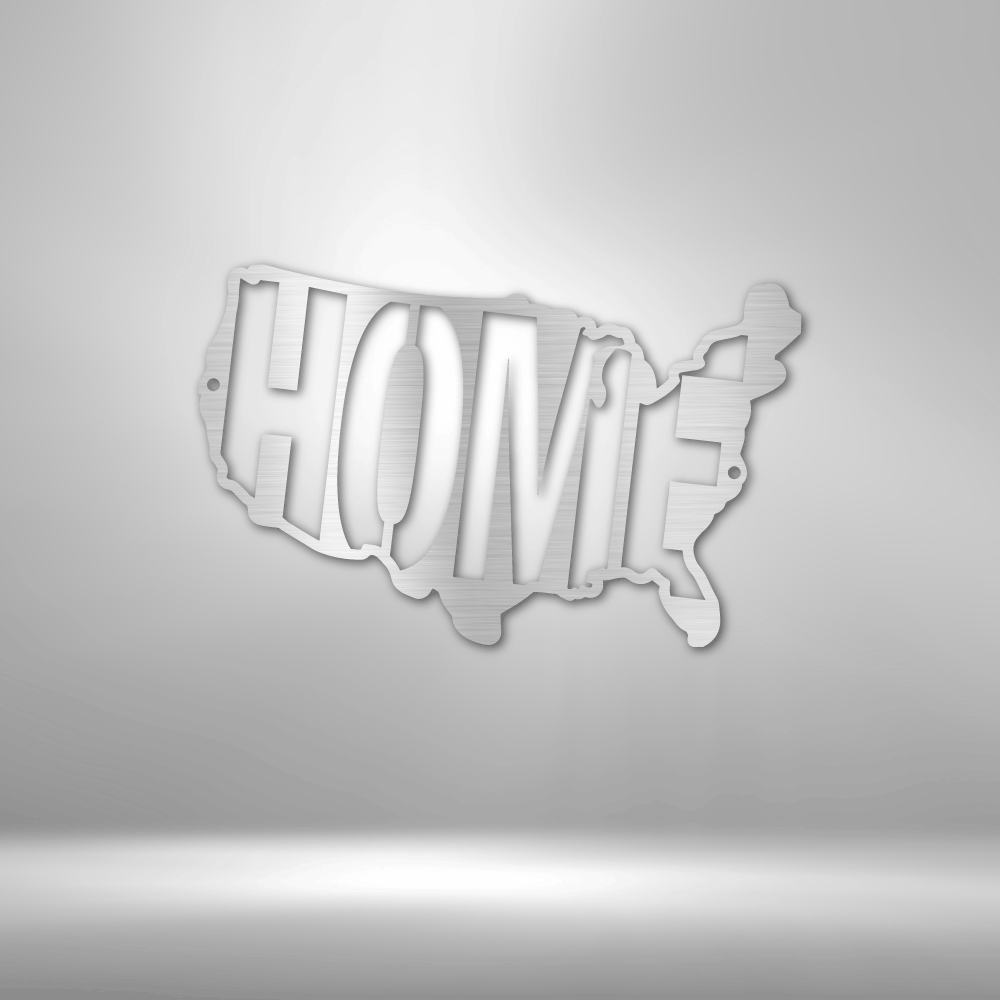 USA Home - Steel Sign