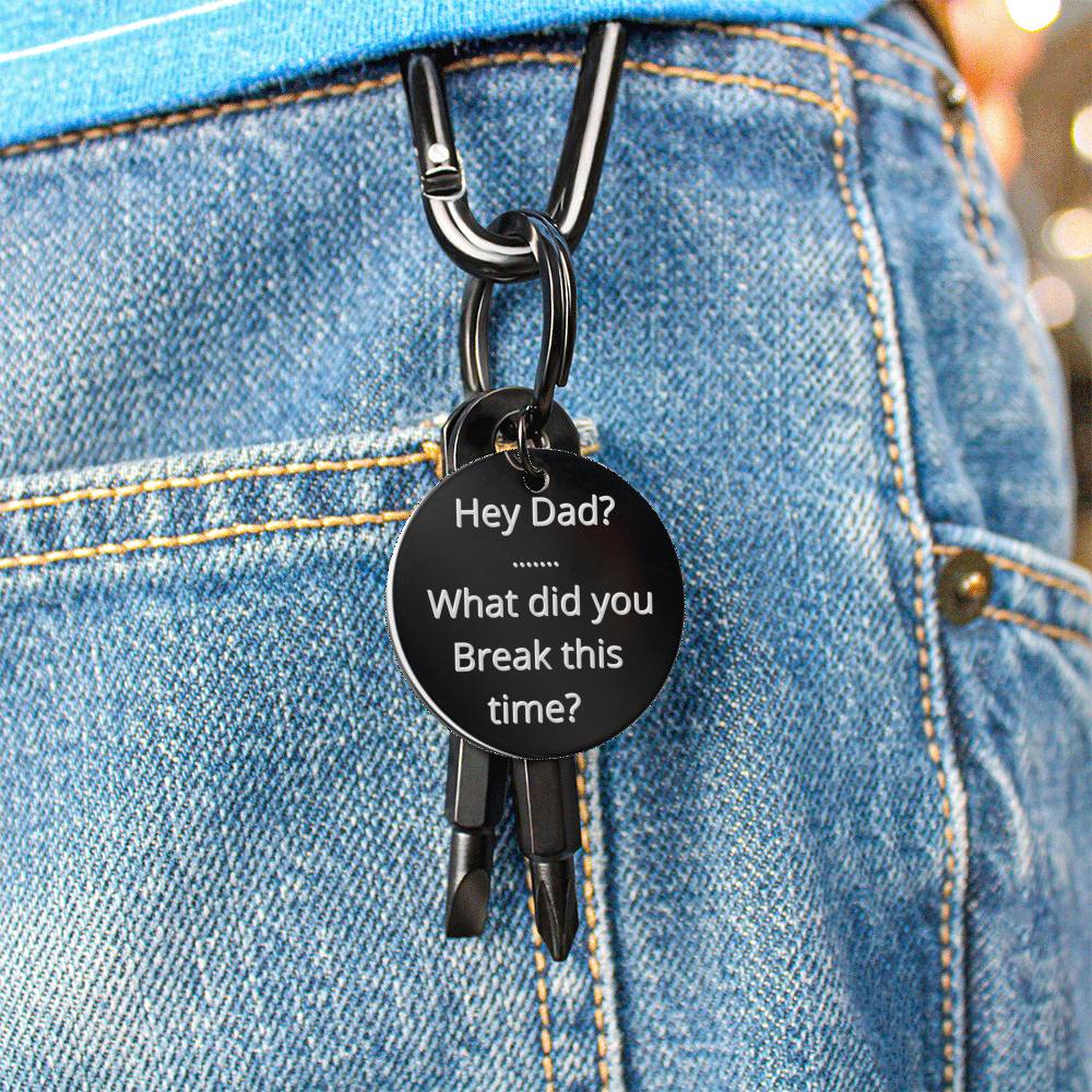 Funny Tool Keyring for the Dad and handyman in the family