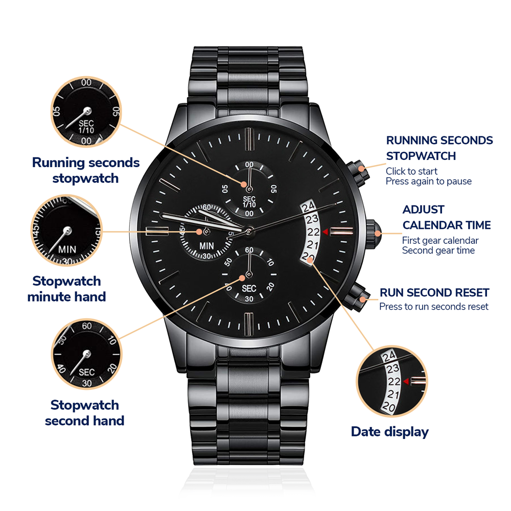 Elegant Customizable Chronograph Watch