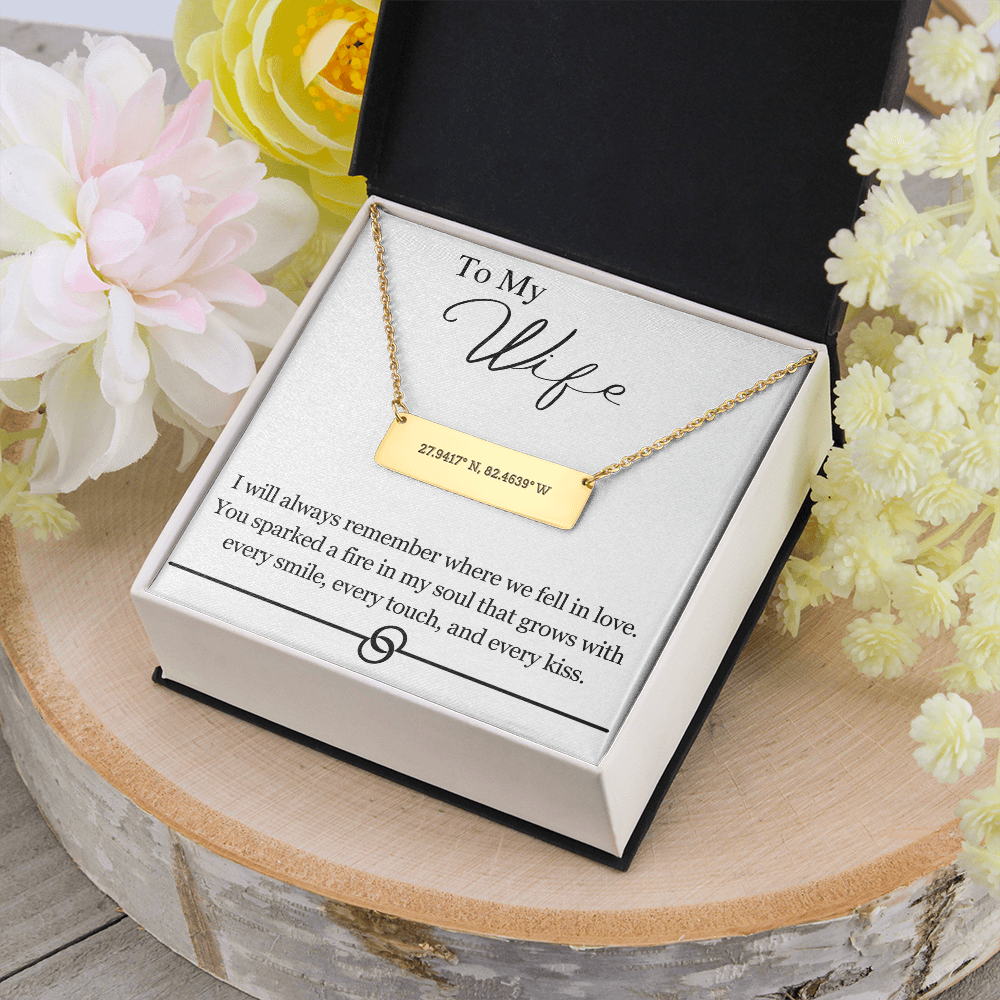 Never Ending Love Coordinates Necklace