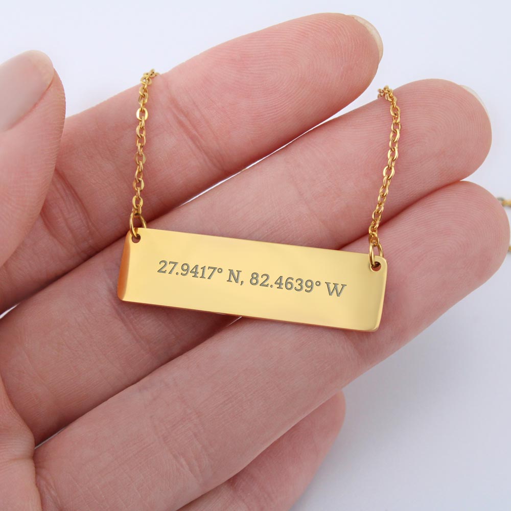 Never Ending Love Coordinates Necklace