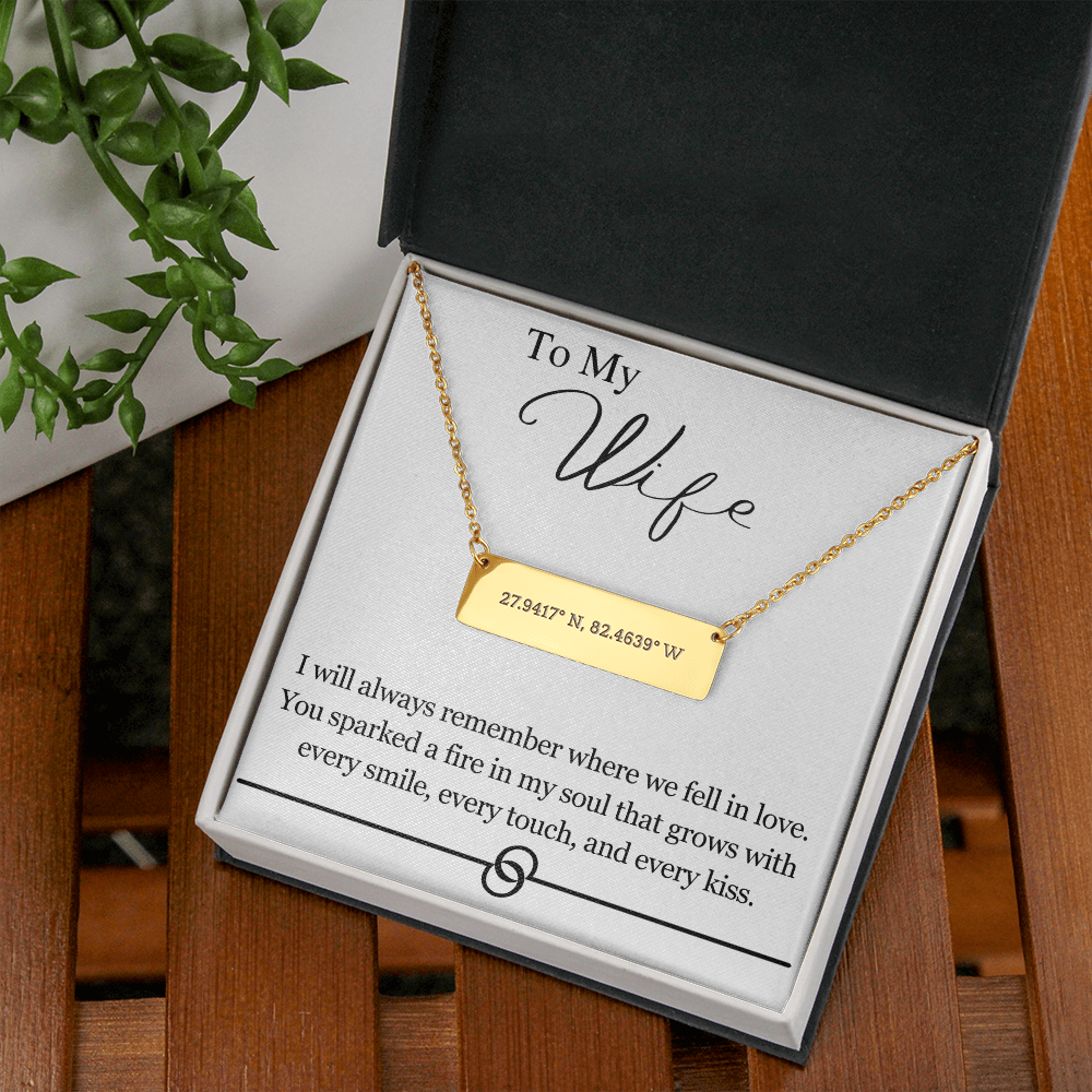 Never Ending Love Coordinates Necklace