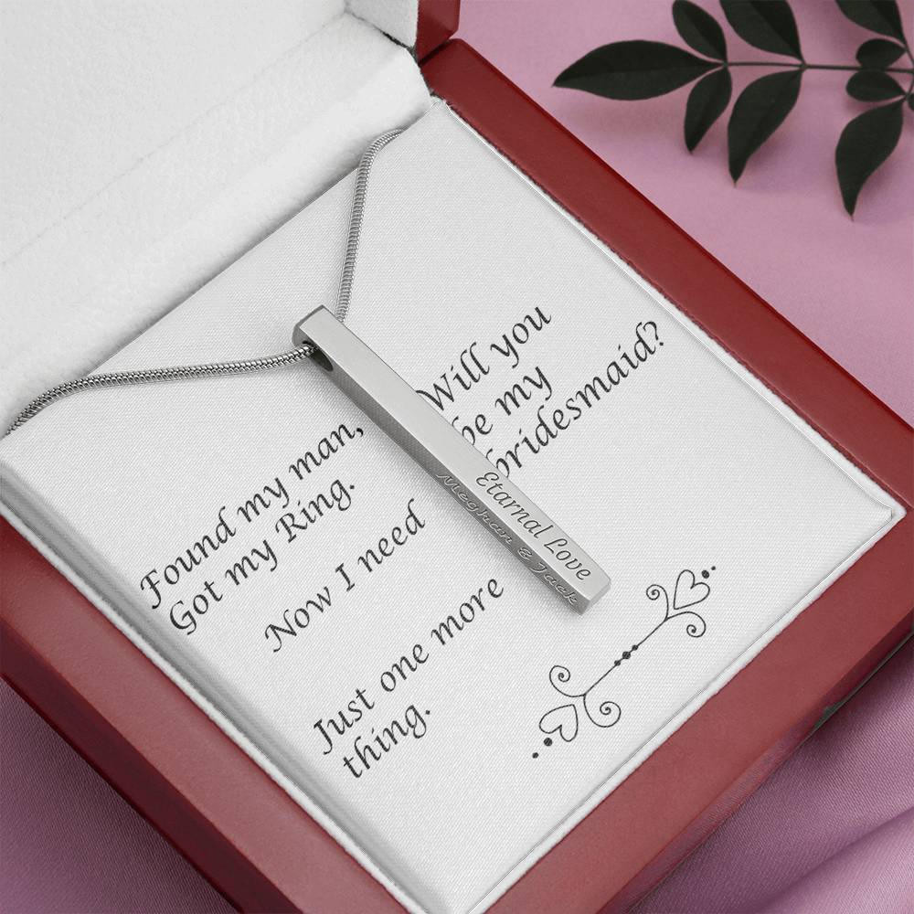 Simple Beautiful Bridesmaids Gift Necklace