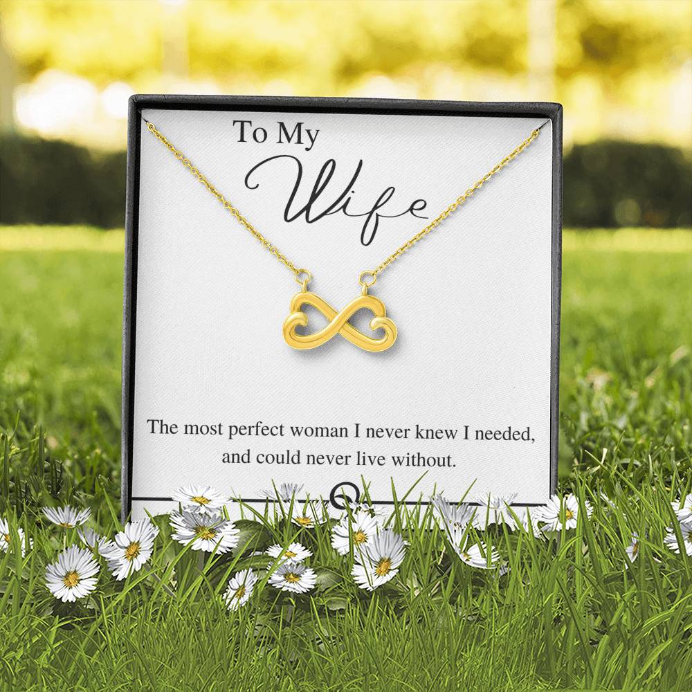 Beautiful "Perfect Woman" Interlocking hearts necklace