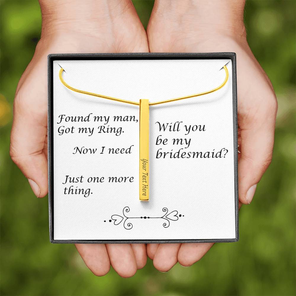 Simple Beautiful Bridesmaids Gift Necklace