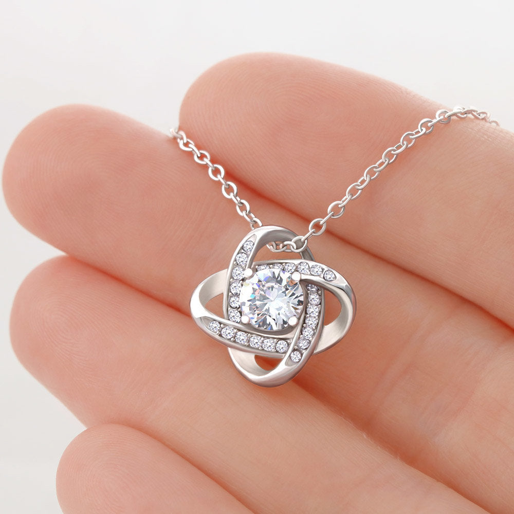 Beautiful "First Smile" Love Knot Necklace